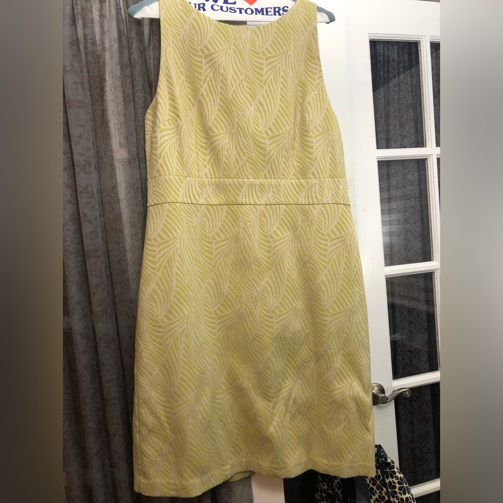 ANN TAYLOR Green Leaves Ivy Floral Brocade Jacquard Tapestry Maxi Dress Sz.6